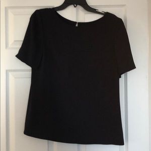 Ted Baker Brielle top, navy, size 3